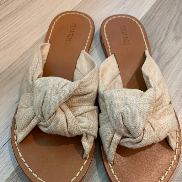 Soludos Size 5 Cream Color Sandals - Picture 2 of 6
